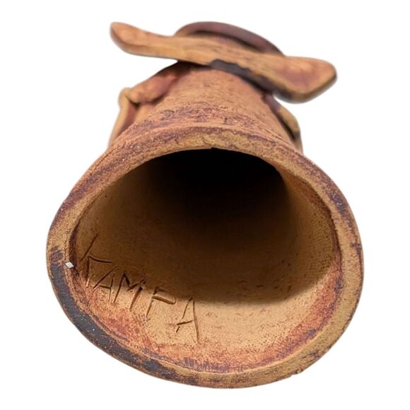 Vintage 1994 Kampa clay angel figurine collectible handmade artistic knick-knack - Picture 7 of 10